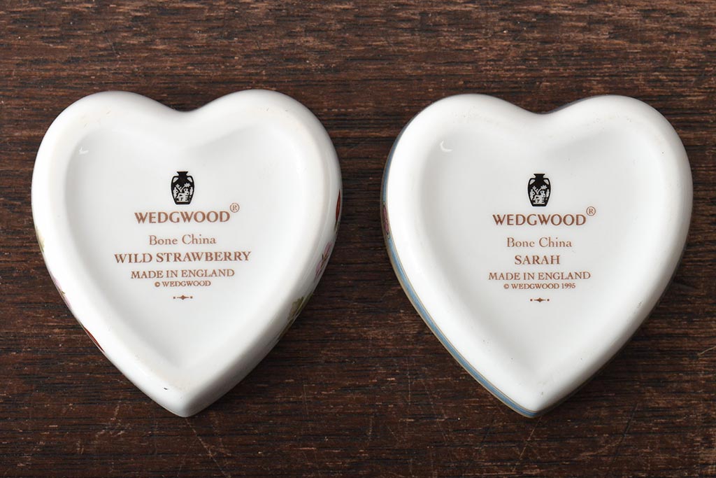 ウェッジウッド　WEDGWOOD　プレートなど4点(ワイルドストロベリー、SARAH、小物入れ、プレート、洋食器)(R-046473)