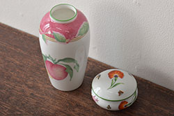 フランス　リモージュ　Limoges　花瓶・小物入れ2点(BERNARDAUD、GARANCE)(R-046475)