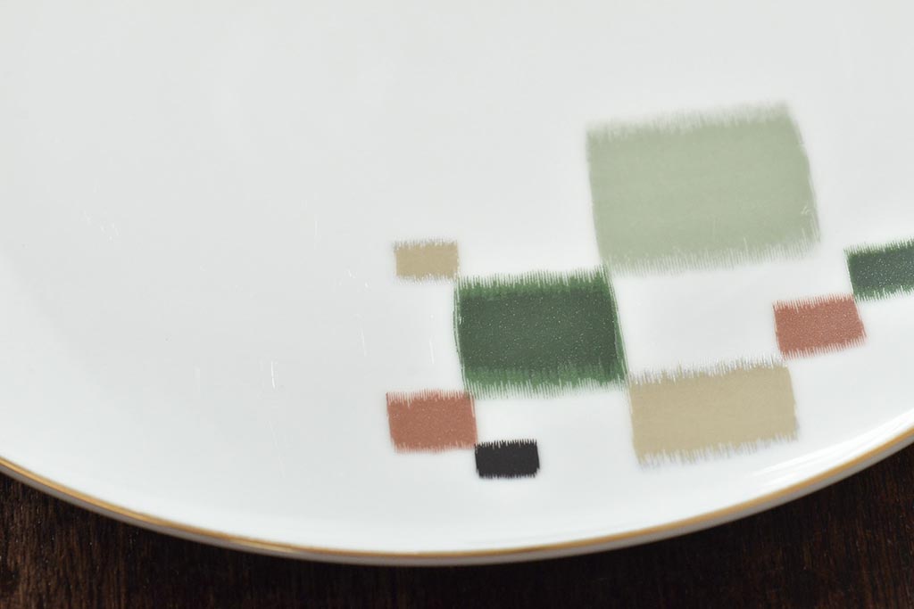 昭和レトロ　古いノリタケ　Noritake　急須・皿8枚(プレート、中皿、大皿、洋食器)(R-046481)