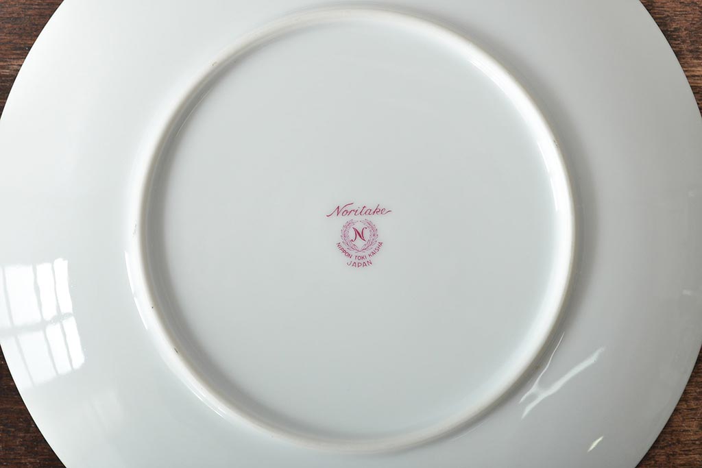 昭和レトロ　古いノリタケ　Noritake　急須・皿8枚(プレート、中皿、大皿、洋食器)(R-046481)