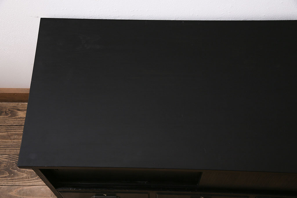 アンティーク家具　当店リメイク　和モダンなローボード(テレビ台、テレビボード、戸棚)(R-046617)