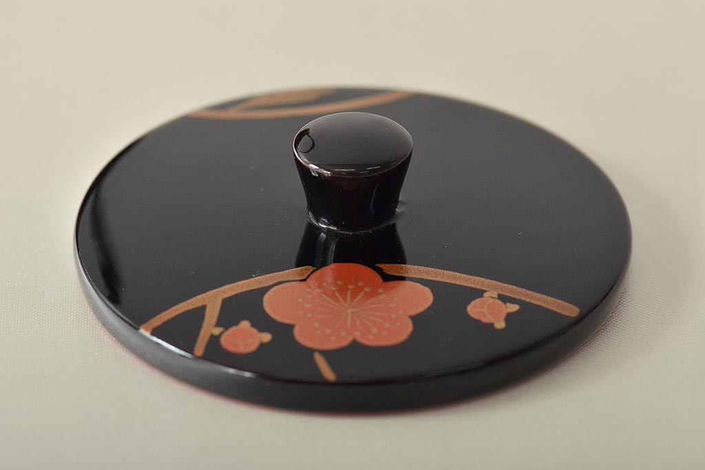 輪島塗　五島屋　木製蒔絵　屠蘇器　共箱(杯台、銚子、金彩)(R-046670)