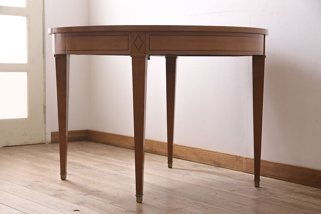 ヴィンテージ家具　イギリス製　モダンなエクステンションテーブル(ダイニングテーブル、拡張式、2人掛け、6人掛け、ビンテージ)(R-046688)