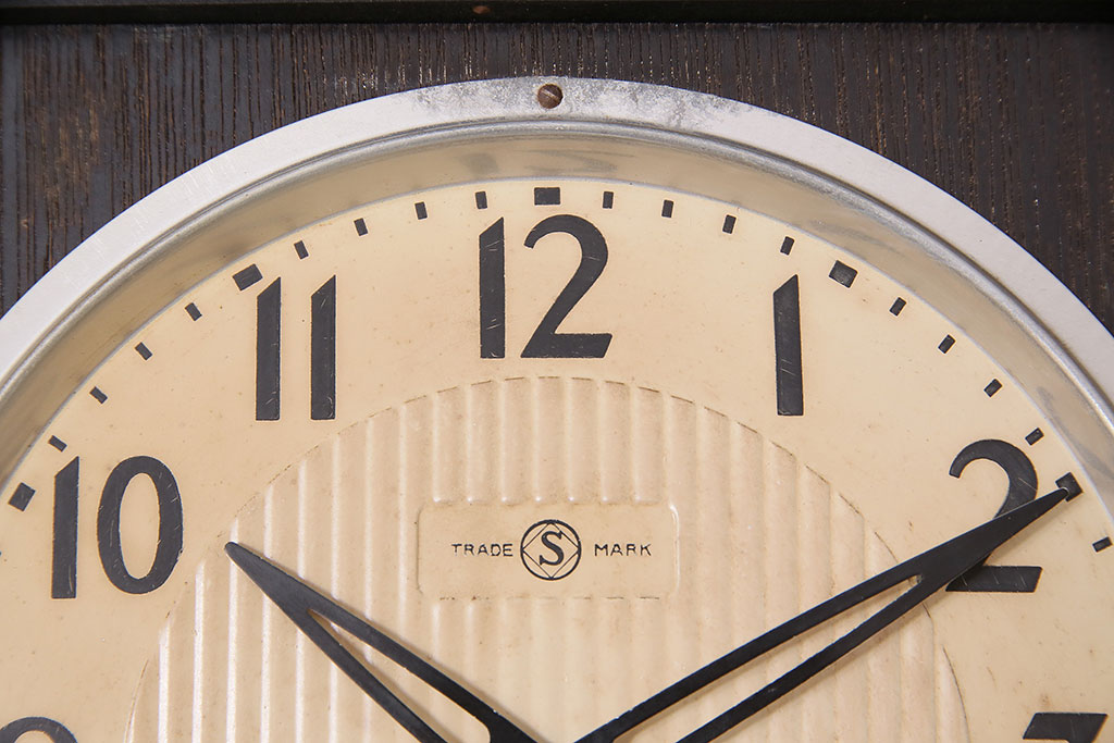 アンティーク時計　昭和中期　精工舎(SEIKOSHA、セイコー)　ゼンマイ式　21DAY　木の温かみを感じるレトロな柱時計(掛け時計、振り子時計)(R-046733)