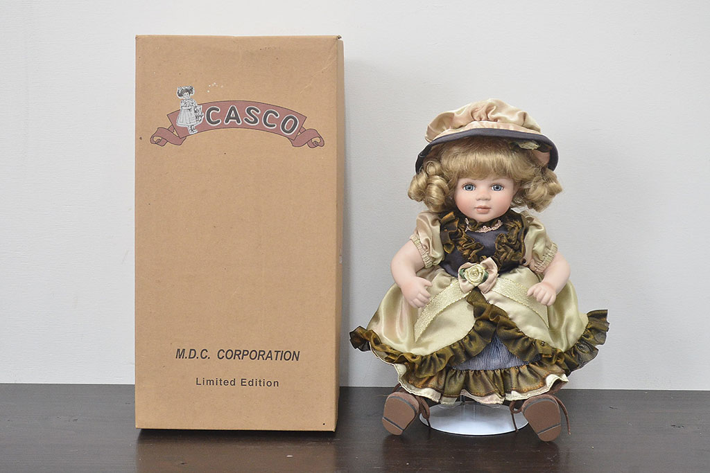 CASCO　ビスクドール　Cadeaux　Porcelain　doll　陶器人形(R-046773)