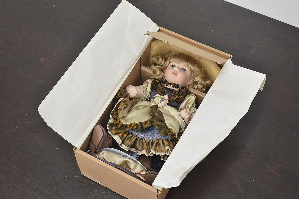 CASCO　ビスクドール　Cadeaux　Porcelain　doll　陶器人形(R-046773)