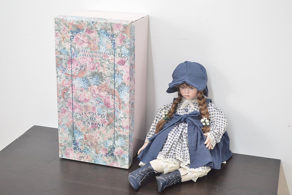 CARINE　ビスクドール　POUPEE　PORCELAINE　人形(R-046774)