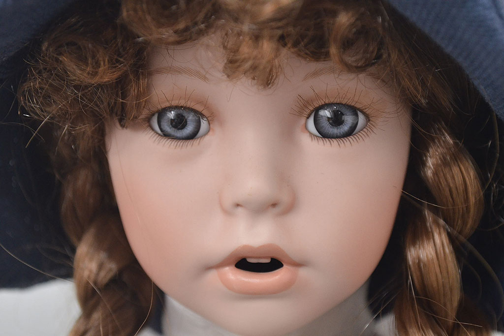 CARINE　ビスクドール　POUPEE　PORCELAINE　人形(R-046774)