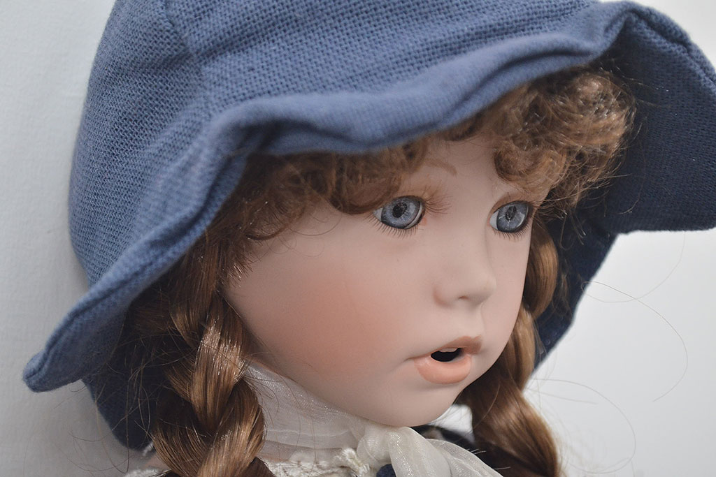 CARINE　ビスクドール　POUPEE　PORCELAINE　人形(R-046774)