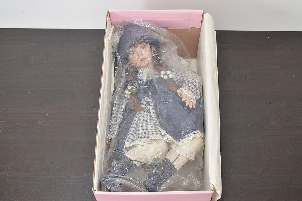 CARINE　ビスクドール　POUPEE　PORCELAINE　人形(R-046774)