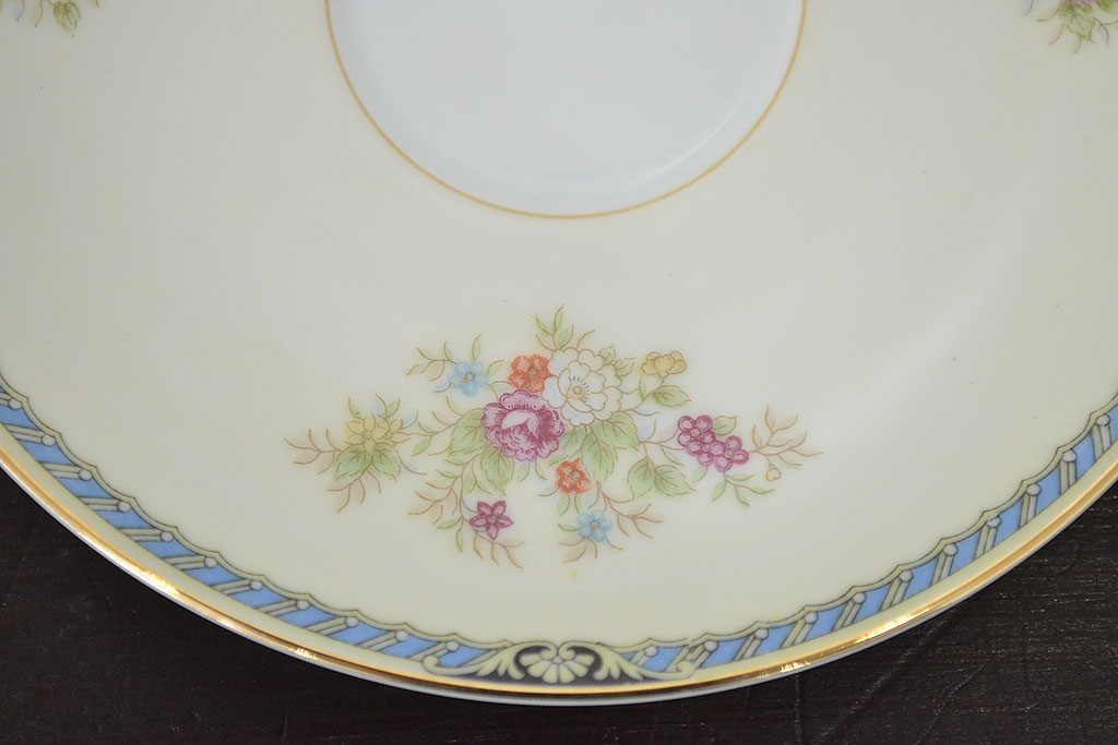 昭和中期　花柄　ノリタケ　Noritake　カップ&ソーサー6客　箱付(R-046799)