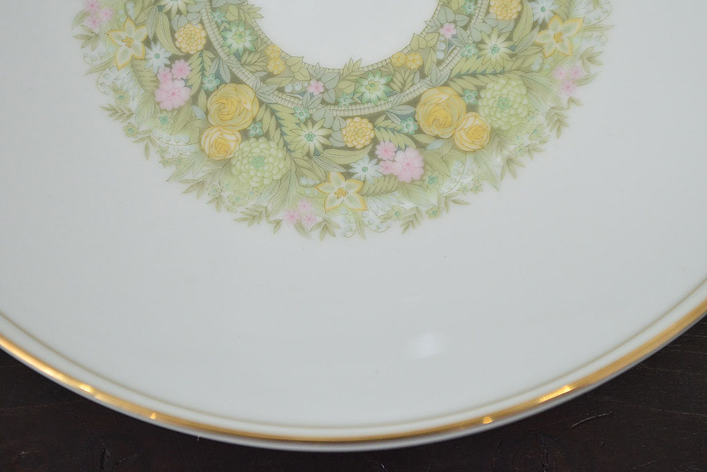 昭和中期　ノリタケ　Noritake　花柄　ボウル皿(深皿、日本陶器)　Y926A(R-046806)