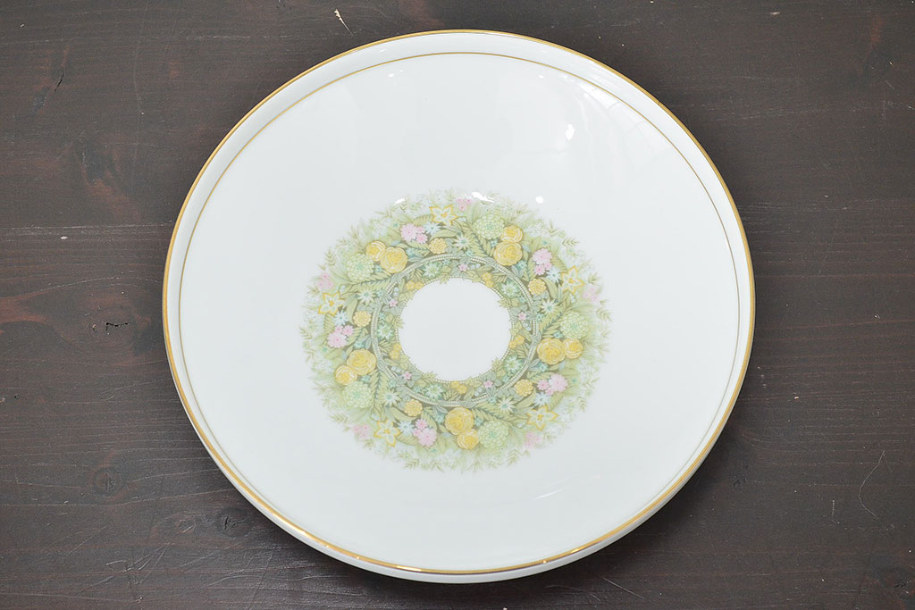 昭和中期　ノリタケ　Noritake　花柄　ボウル皿(深皿、日本陶器)　Y926A(R-046807)