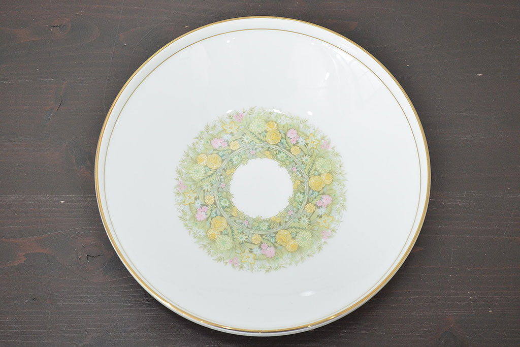 昭和中期　ノリタケ　Noritake　花柄　ボウル皿(深皿、日本陶器)　Y926A(R-046808)