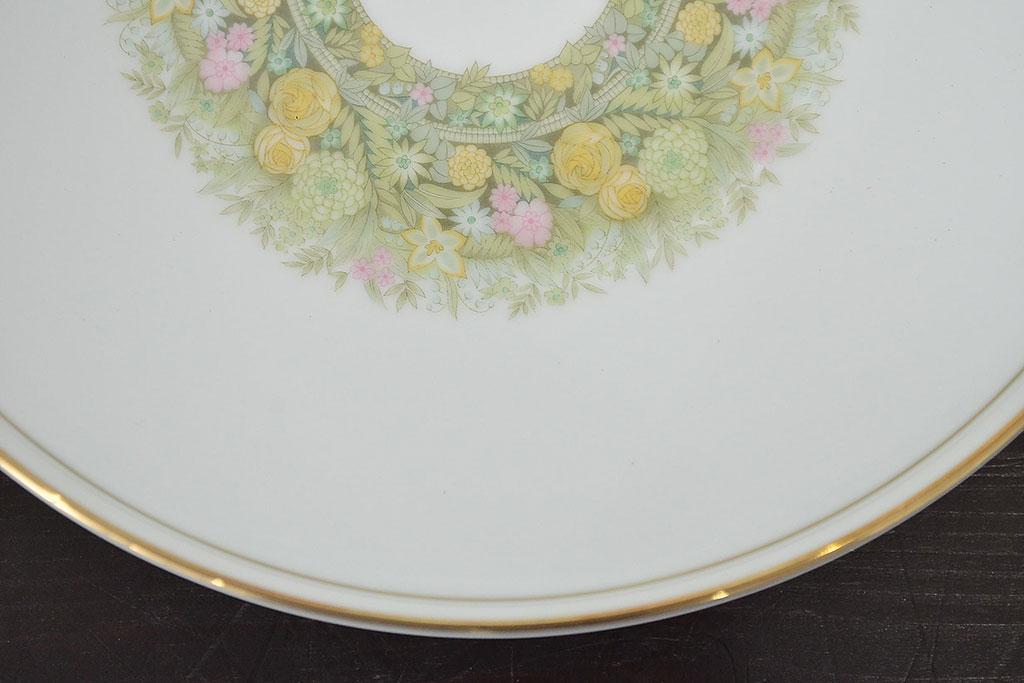 昭和中期　ノリタケ　Noritake　花柄　ボウル皿(深皿、日本陶器)　Y926A(R-046808)