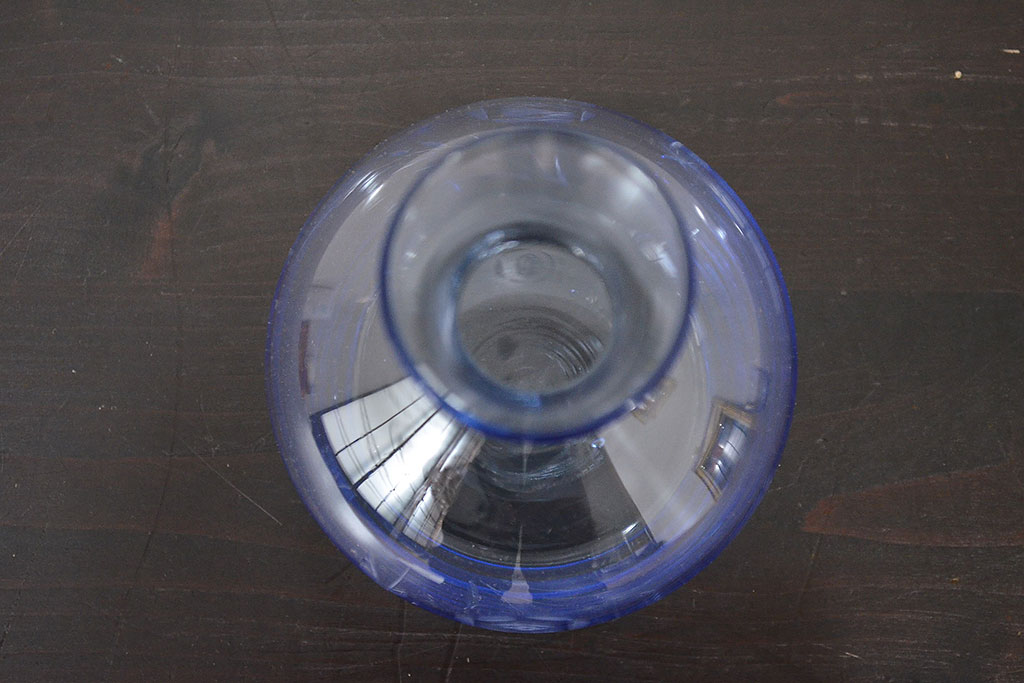昭和レトロ　花柄　切子　水注(水次、グラス、コップ)(R-046820)