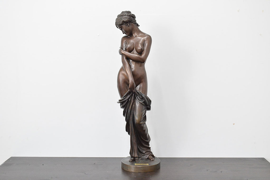 林良慶　ブロンズ像　はじらいの時　裸婦像(R-046822)