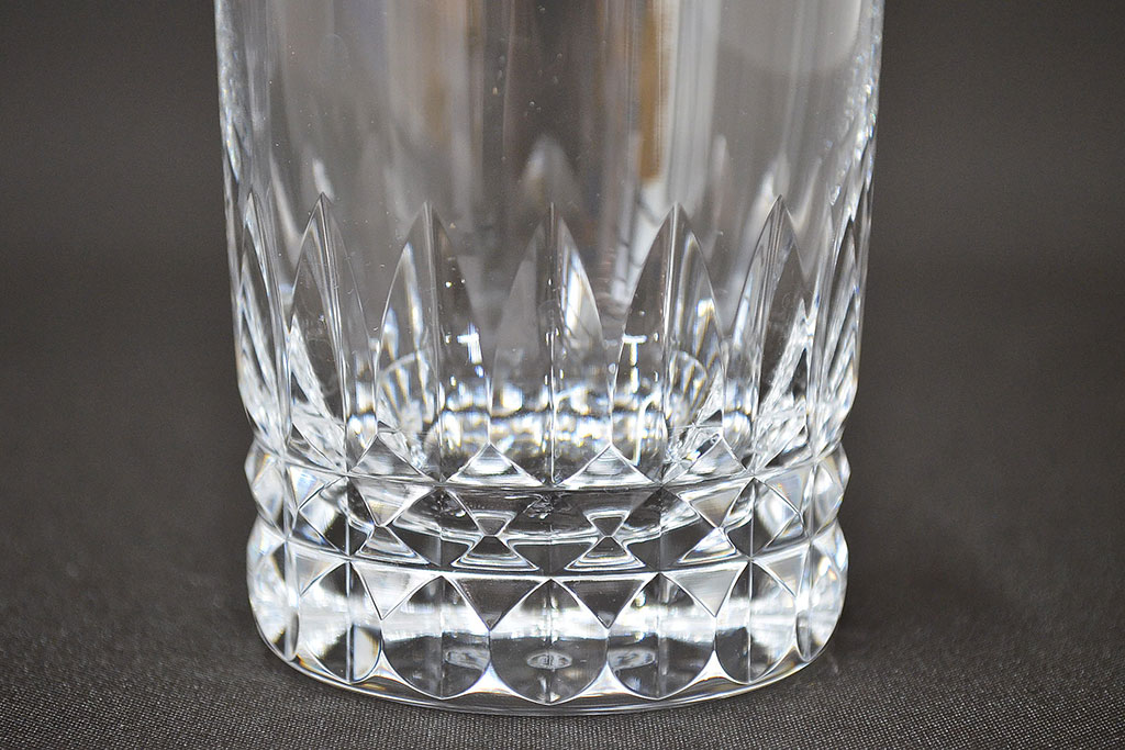 フランス　バカラ　Baccarat　ロックグラス　ピカデリー　3客セット(フルレッドクリスタルガラス)(R-046843)