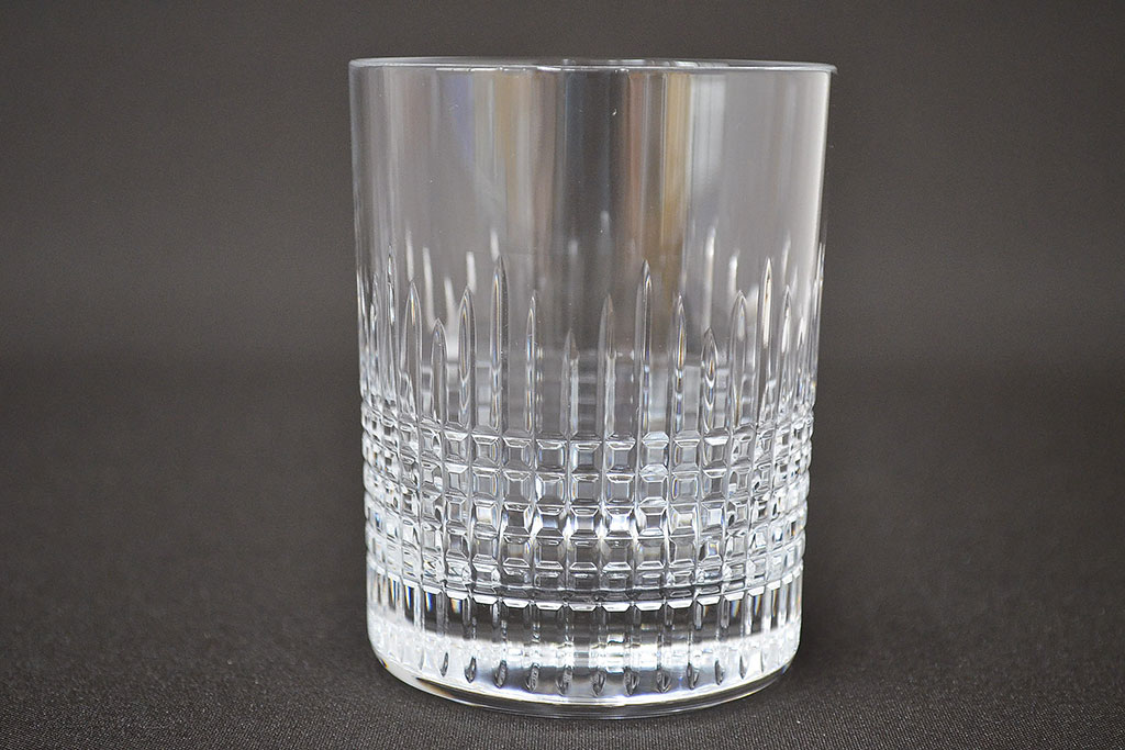 フランス　バカラ　Baccarat　ナンシー　ロックグラス　3客セット(フルレッドクリスタルガラス)(R-046844)