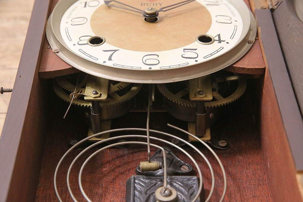 アンティーク時計 昭和中期 RUBY CLOCK(ルビー印) ゼンマイ式