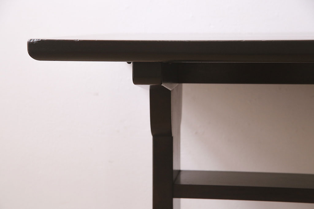 ヴィンテージ家具　松本民芸家具　別注品　落ち着いた大人の空間作りにおすすめのダイニングテーブル(2人掛け、ビンテージ)(R-046952)