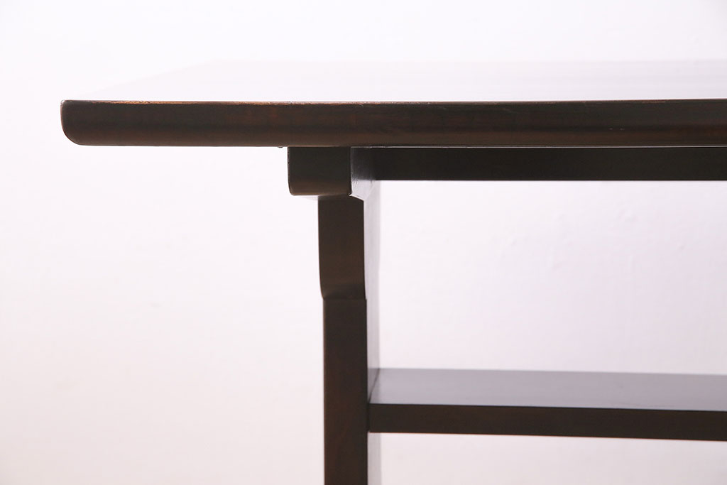 ヴィンテージ家具　松本民芸家具　別注品　落ち着いた大人の空間作りにおすすめのダイニングテーブル(2人掛け、ビンテージ)(R-046983)