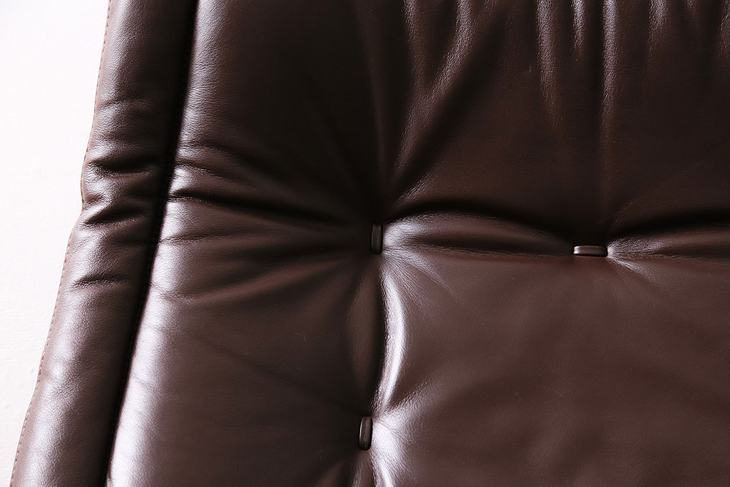 中古　EKORNES(エコーネス)　本革　ロイヤルシリーズ　オットマン付き　ストレスレスチェア(定価約46万円)(リクライニングチェア、アームチェア、椅子)(R-047035)