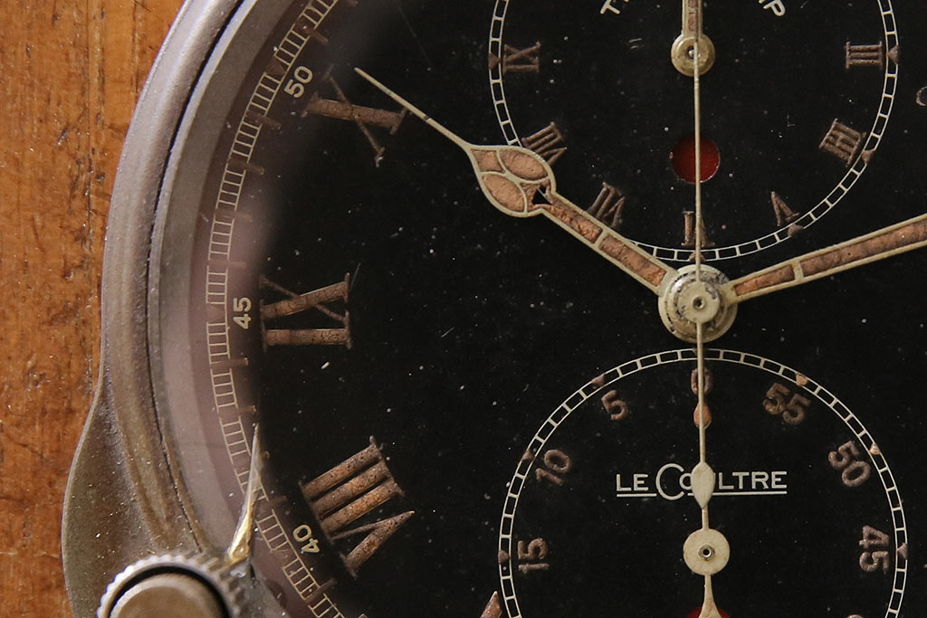 スイス　LECOULTRE(ルクルト)　木製置時計(R-047038)