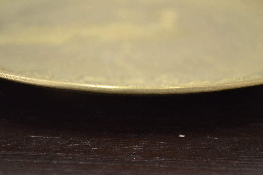 宮田宏平作　鋳銅　鳥図　飾り皿(在銘、作家物)(R-047042)