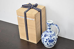 江戸期　古伊万里　染付手付き水注(水次)(R-047044)