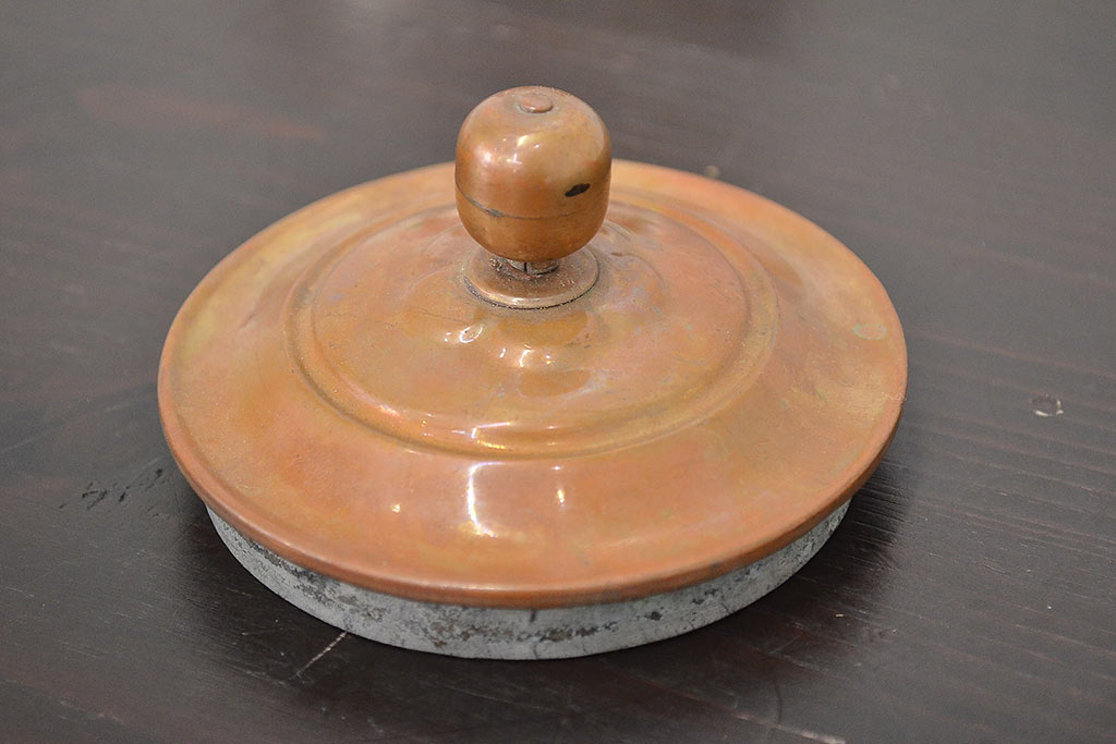 昭和初期　古い銅壷(湯沸、長火鉢、囲炉裏)(R-047074)