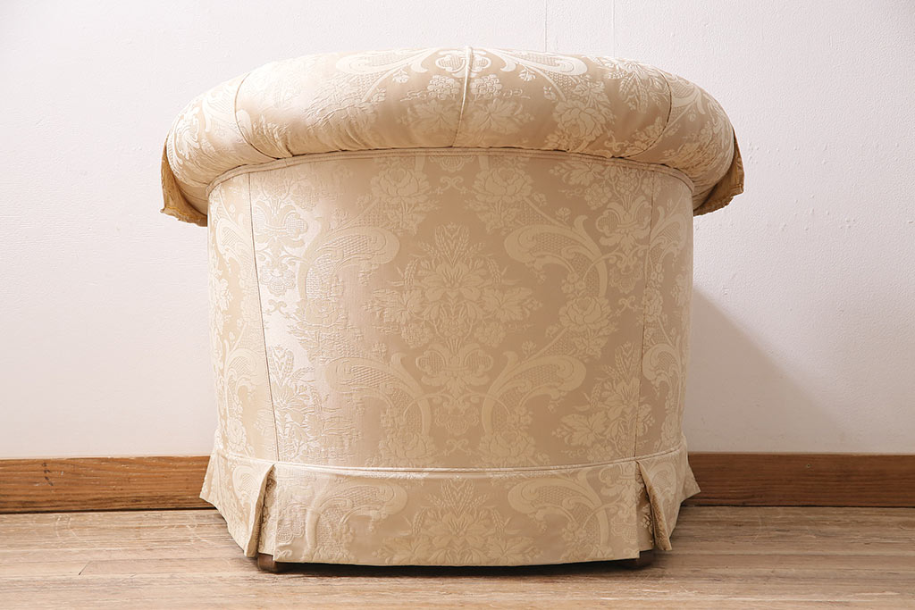 中古　DREXEL HERITAGE(ドレクセルヘリテイジ)　Upholstery(アップホルスタリー)　優美なひとときを演出する1人掛けソファ(定価約62万円)(シングル、アームソファ、チェア)(R-047111)
