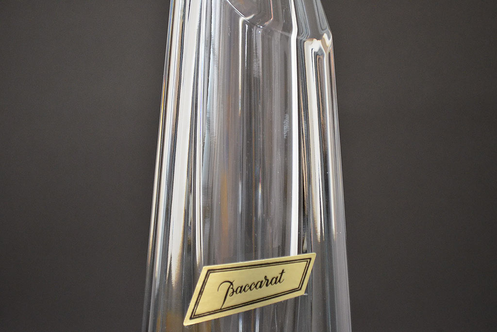フランス　バカラ　ローズ　フラワーベース(Baccarat、花瓶、花器、フルレッドクリスタルガラス)(R-047147)