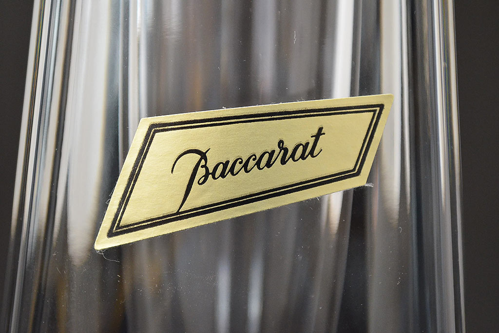 フランス　バカラ　ローズ　フラワーベース(Baccarat、花瓶、花器、フルレッドクリスタルガラス)(R-047147)