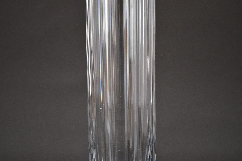 フランス　バカラ　フラワーベース19.5cm(Baccarat、フルレッドクリスタルガラス、花瓶、花器)(R-047152)