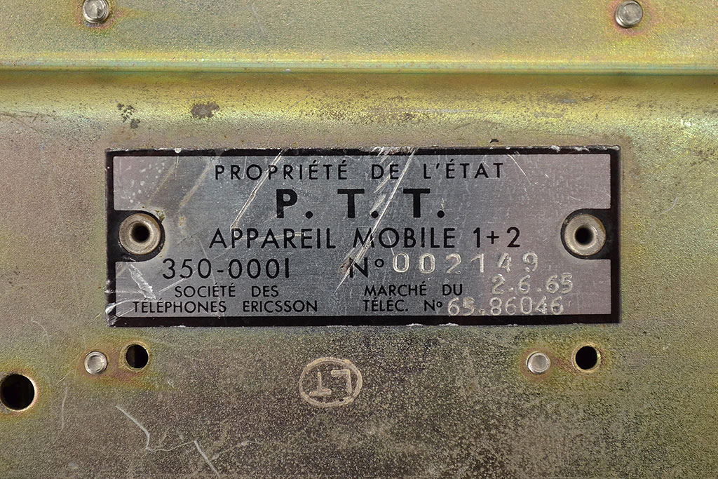 フランス　PROPRIETE　DE　L'ETAT　ビンテージ　黒電話(R-047155)