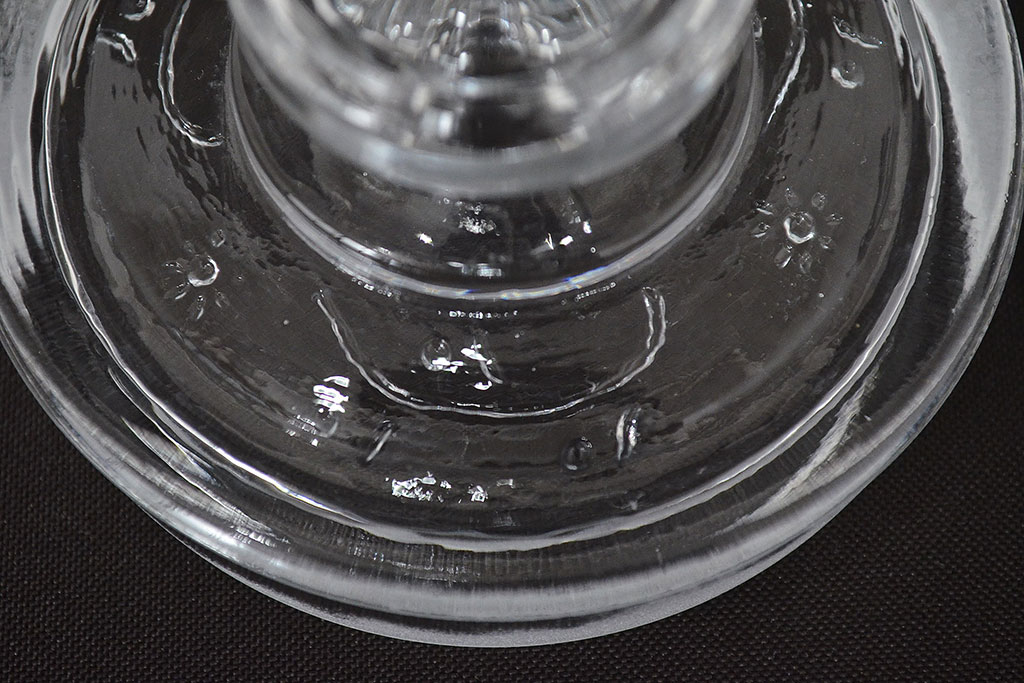 昭和レトロ　ガラス瓶2個セット(蓋付き、キャニスター)(R-047167)