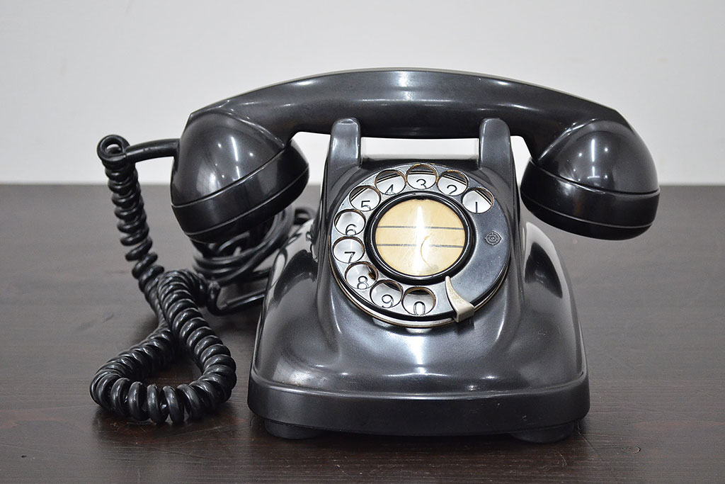 昭和レトロ 日立製 4号A電話機(黒電話)(R-047181) | ラフジュ工房