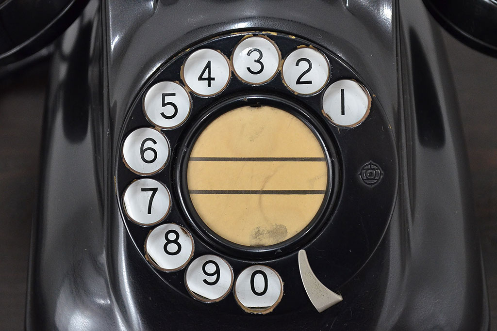 昭和レトロ　日立製　4号A電話機(黒電話)(R-047181)