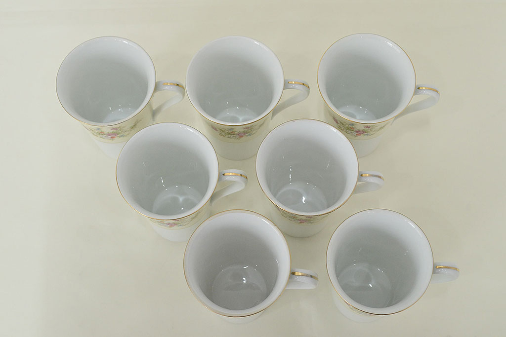 古い　ノリタケ　Noritake　ミルクポット・シュガーポット・カップなど12点(クリーマー、洋食器、日本陶器)(R-047183)