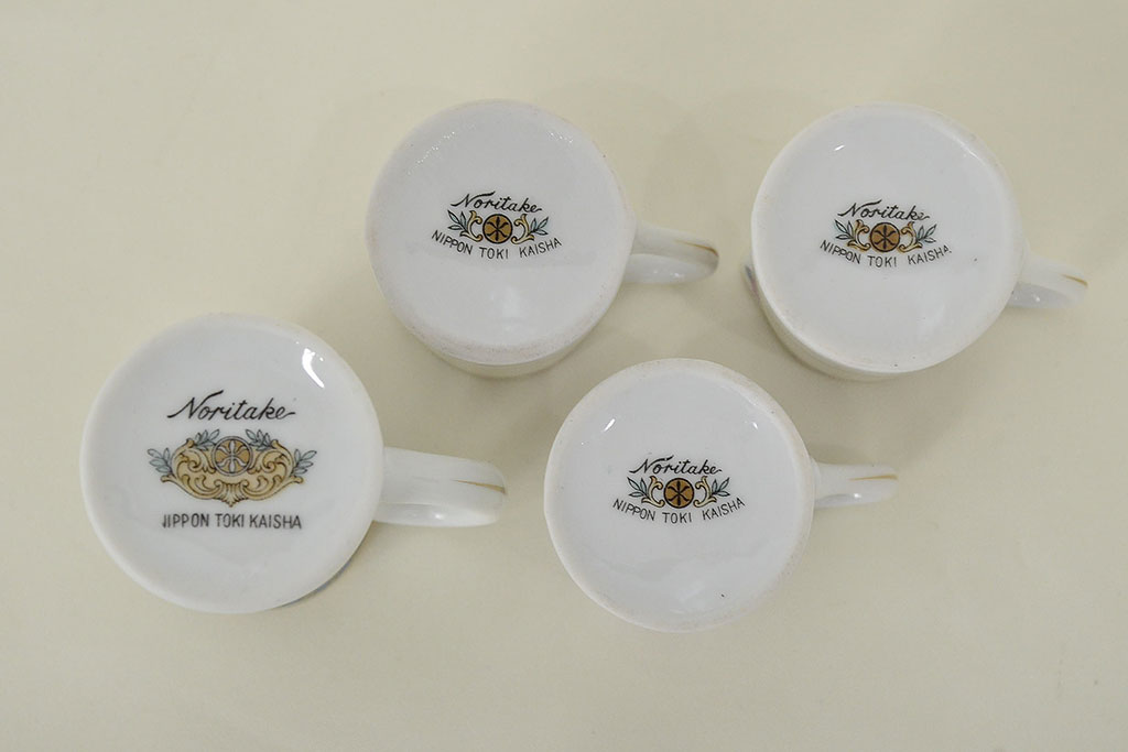 古い　ノリタケ　Noritake　ミルクポット・シュガーポット・カップなど12点(クリーマー、洋食器、日本陶器)(R-047183)