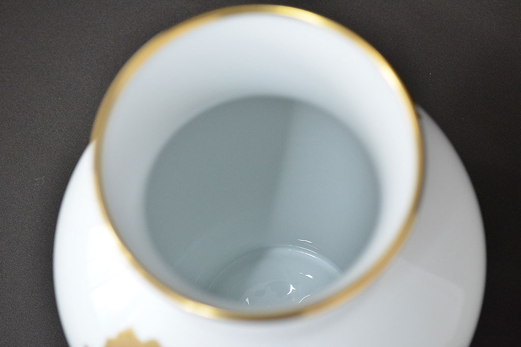 大倉陶園 ブルーローズ 金蝕バラ 花瓶2点セット 定価91,800円