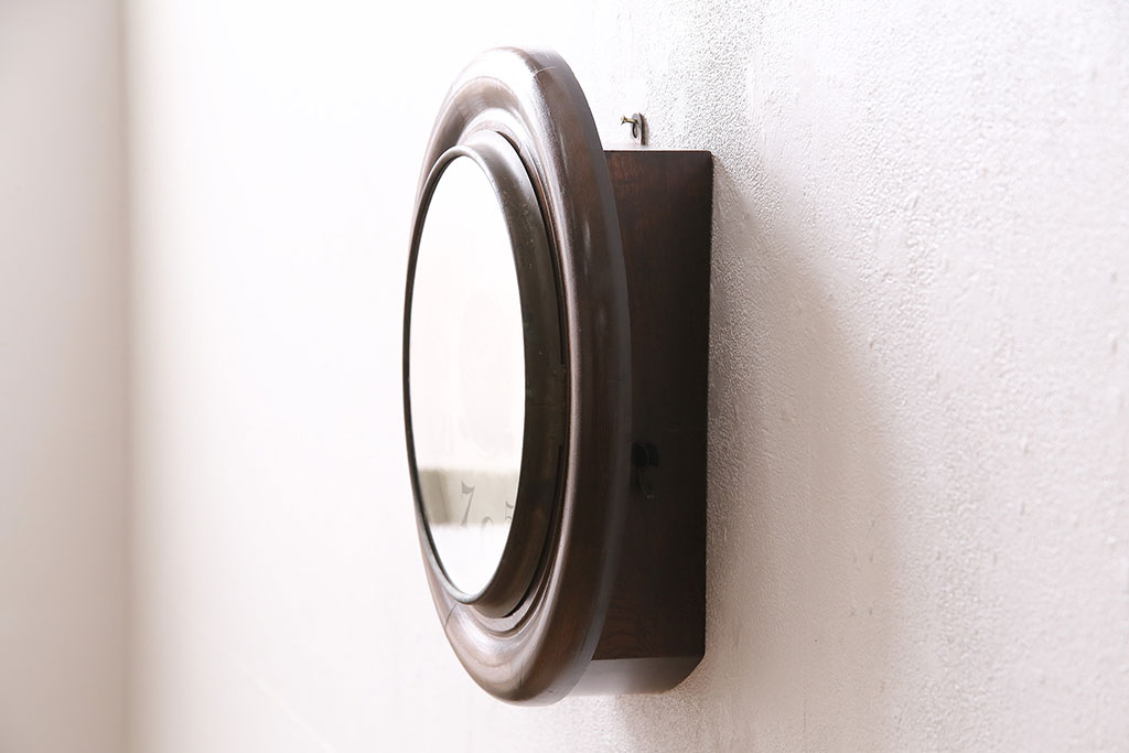 アンティーク時計　8DAY CLOCK　お洒落なディスプレイとして活躍してくれる赤菱式改良掛時計(柱時計、壁掛け時計、ディスプレイ時計)(R-047277)