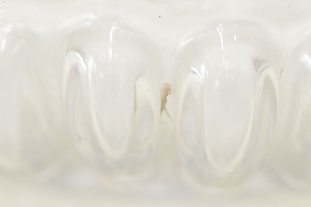 江戸ガラス　小皿(型吹きガラス、ギヤマン、ぎやまん)(R-047437)