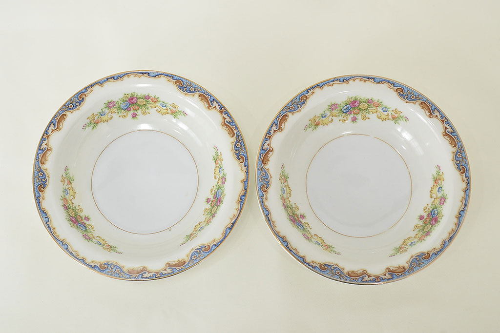 オールドノリタケ　カップ&ソーサー2客　KPM皿　大・小各2枚(洋食器、Noritake)(R-047444)