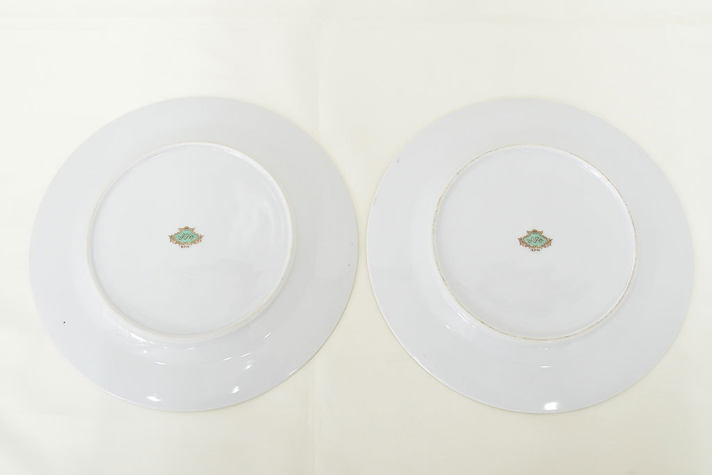 オールドノリタケ　カップ&ソーサー2客　KPM皿　大・小各2枚(洋食器、Noritake)(R-047444)