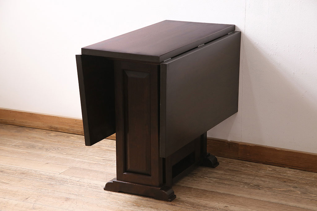 中古　ビンテージ　松本民芸家具　♯11型　上品なデザインのバタフライテーブル(エクステンションテーブル、机)(R-047468)