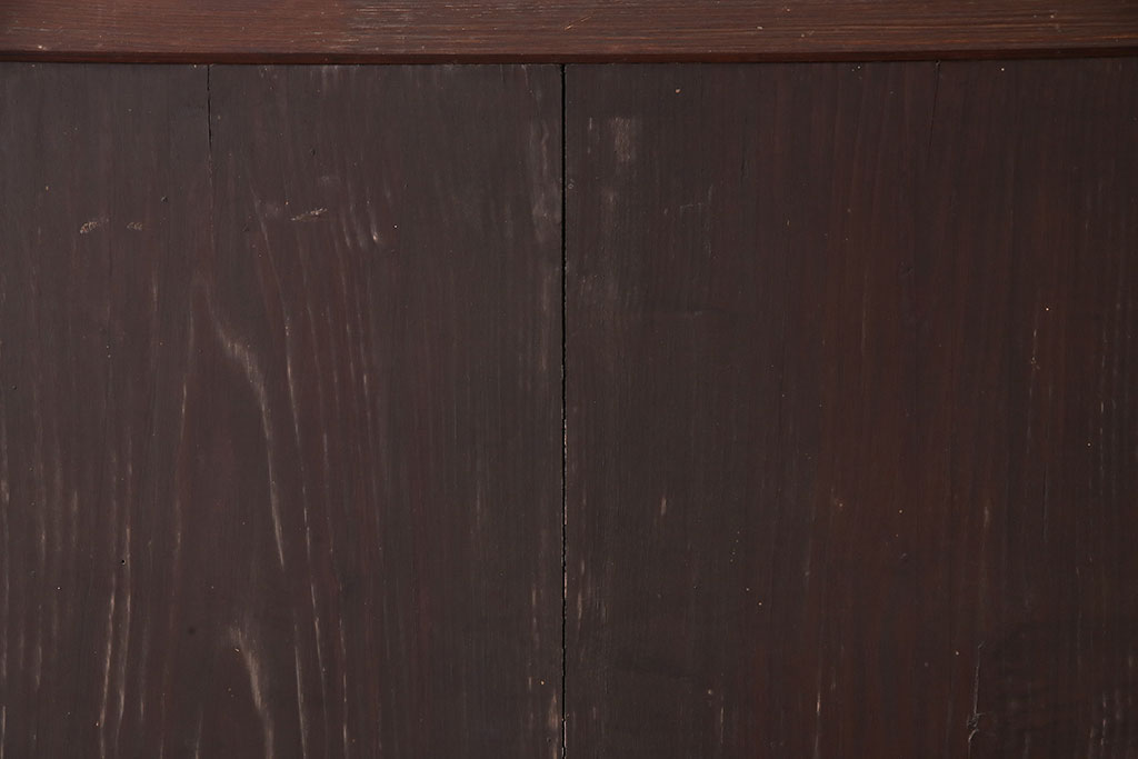 アンティーク建具　明治大正期　栗材　歳月を重ねた風合いが趣溢れる蔵戸(玄関戸、引き戸、建具)(R-047470)