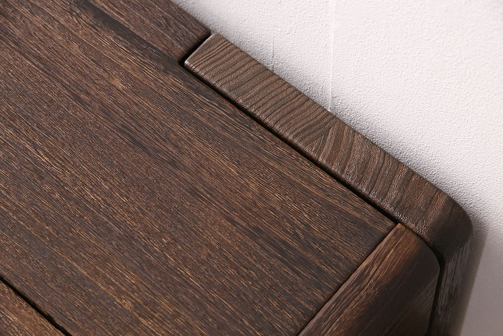 中古　美品　桐里工房製!しっとりとした落ち着きのある佇まいが魅力的な総桐材製ベッドフレーム(定価約72万円)(R-047596)