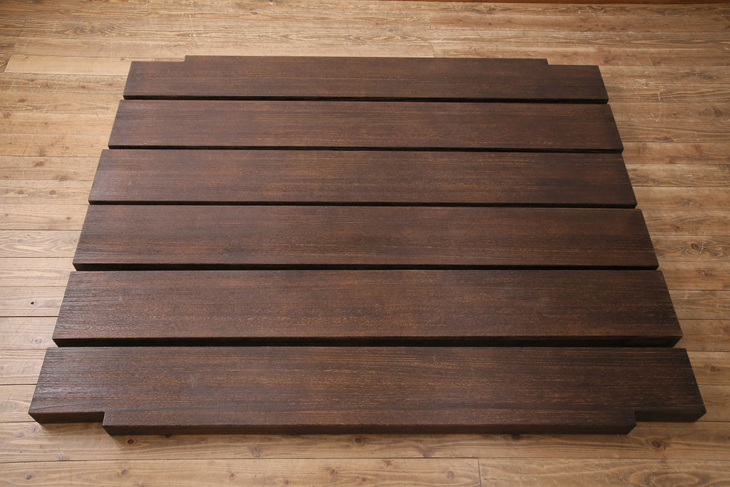 中古　美品　桐里工房製!しっとりとした落ち着きのある佇まいが魅力的な総桐材製ベッドフレーム(定価約72万円)(R-047596)